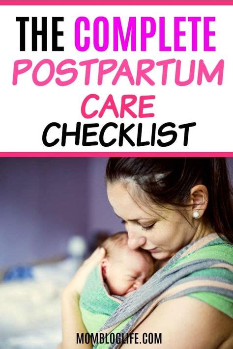The Complete Postpartum Care Checklist Essential Postpartum Items