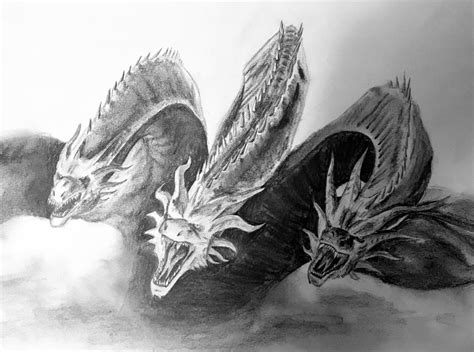 Ghidorah Drawing Godzilla