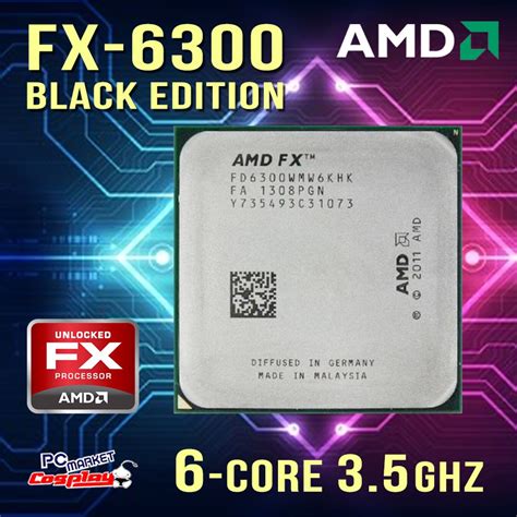 The performance value for many cpus was determined from more than 10 different. AMD FX-6300 6-Core Black Edition AM3+ Processor ...