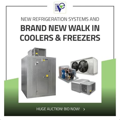 Vision Equipment And Auction Auction Catalog Brand New Walk In Coolers And Freezersrefrigeration