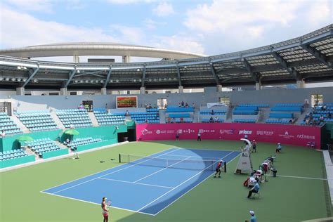 Guangdong Olympic Tennis Center Tennis Court Cases Led Lightled Sports