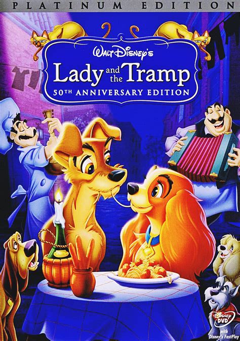 Walt Disney Dvd Covers Lady And The Tramp 50th