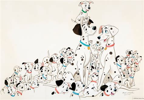 One Hundred And One Dalmatians 1961 Original Movie Poster Artwork By