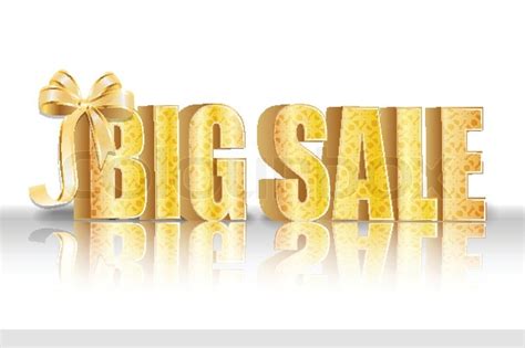 3d Big Sale Made Of Pure Beautiful Stock Vector Colourbox