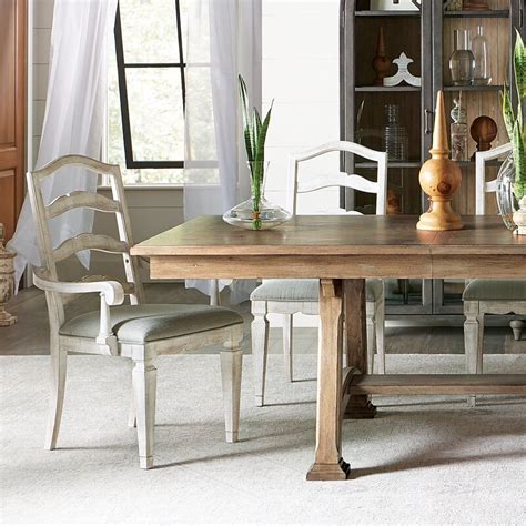 Stylish design features include a solid hardwood, distressed oak finished top with profiled edges; One Allium Way Mcgowan Solid Wood Ladder Back Side Chair ...