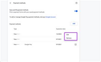 To remove or delete your credit card that you store as your mode of payment during your google account initial setup, follow the simple step. How to Add or Delete Credit Card and Other Payment Info in Chrome