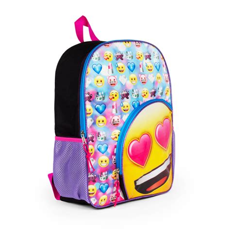 16 Emoji Backpack With Round Pocket