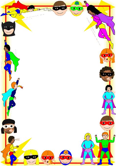 Superhero Border Clipart 10 Free Cliparts Download Images On