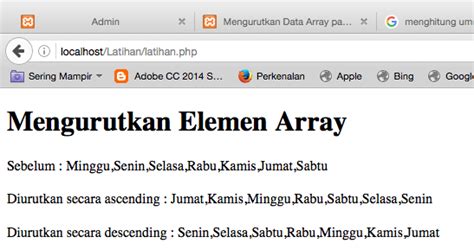 Mengurutkan Data Array Pada Javascript Educhannel Indonesia