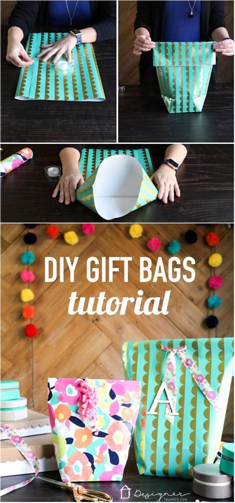 Your completed size will depend on the size of the box you. How to Make a Gift Bag from Wrapping Paper ...