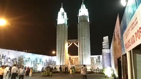 90 Feet Tall Replica Of Petronas Twin Tower In National Consumer Fair