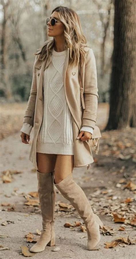 Casual Winter Outfits Outfits Over The Knee Boot Outfit Knee High