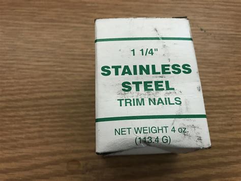14 Lb Stainless Steel Trim Nails 1 14 Clendenin Tan Sand Beige