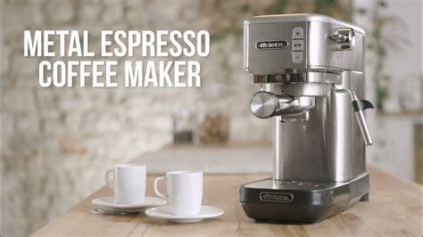 Coffee Machine Metal Espresso Ariete 1380 Youtube