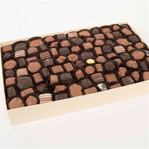 assorted milk and dark chocolates 5 lb box boxed chocolate assortments vande walle s candies
