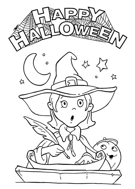 Pretty Witch Coloring Pages Neo Coloring
