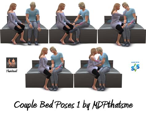 Mdpthatsme This Is For Sims 4 Couple Bed Poses 1 Two