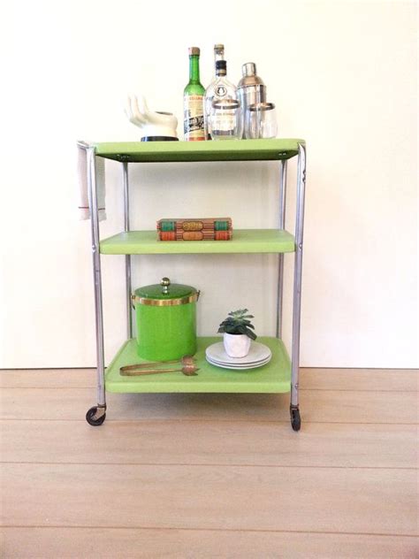 Check spelling or type a new query. Vintage Metal Rolling Bar Cart ~ Mid Century Three Tier ...