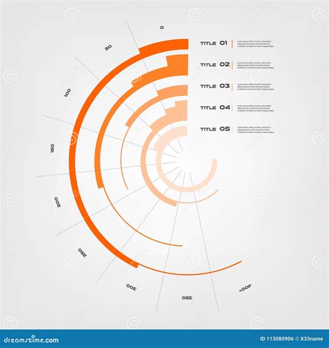 Sunburst Chart Color Infographics Step By Step In A Series Of Circle