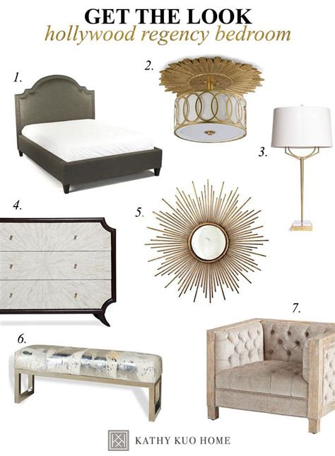 Get The Look Hollywood Regency Bedroom Kathy Kuo Home Hollywood