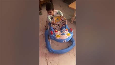 11 Months Old Baby Walking With Support Youtube