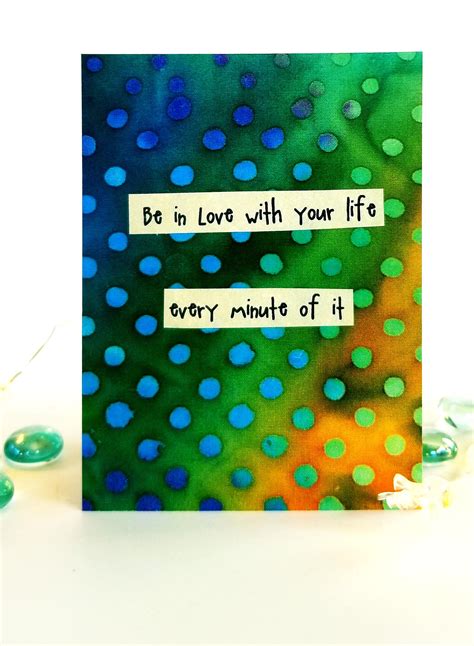 Quote Magnet Be In Love With Your Life Every Minute Etsy