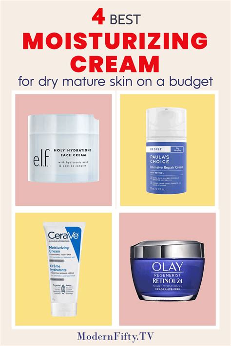 4 Best Face Moisturizers For Dry Mature Skin Affordable