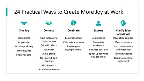 24 Practical Ways To Create More Joy At Work Assertive Way