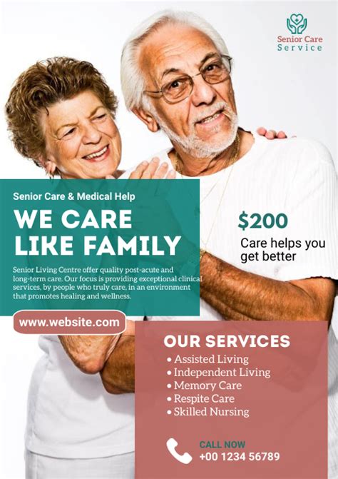 Senior Care Service Flyer Template Postermywall