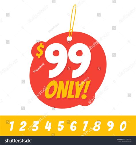 Sale 99 Dollars Only Offer Badge Stock Vector Royalty Free 2011883747