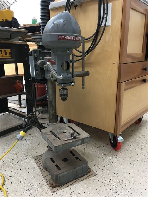 Delta Milwaukee Rockwell Homecraft Drill Press Restoration Complete