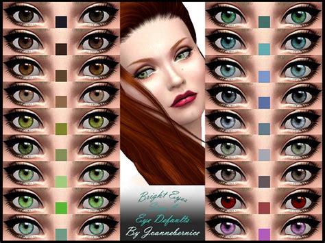 Joannebernices Bright Eyes Replacement Defaults Sims 4 Sims Sims