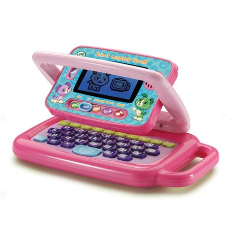 Leapfrog 2 In 1 Leaptop Touch Laptop Pink Smyths Toys Uk