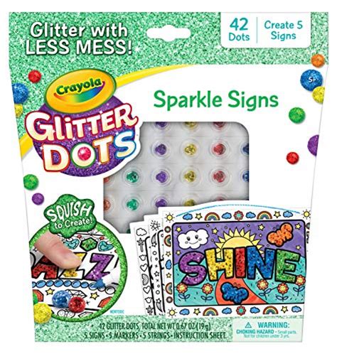 Crayola Glitter Dots Sparkle Signs Craft Kit At Home Crafts For Kids