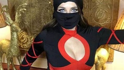 Elizabeth Hurley Put Very Sexy Spin On Ninja Costume In Her Parade Of