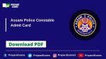Assam Police Constable Admit Card Released Prepareexams