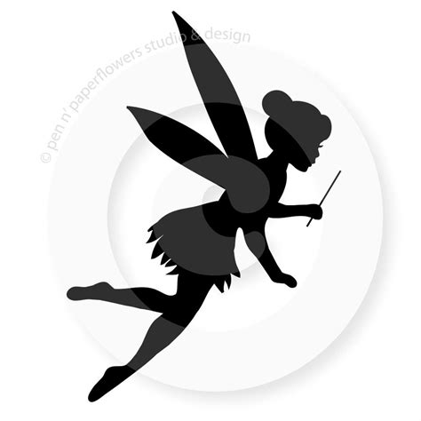 9 Best Images Of Printable Fairy Silhouette Free Fair