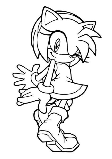 More 100 coloring pages from coloring pages for girls category. The Amy Rose Coloring - Play Free Coloring Game Online