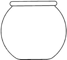 Grab these 3″ high medium fish bowl outlines! Fish Bowl Template | Teaching Stuff | Fish crafts ...