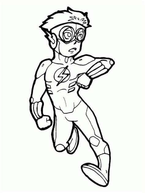 Dibujos De The Flash Barry Allen Para Colorear Para Colorear Pintar E