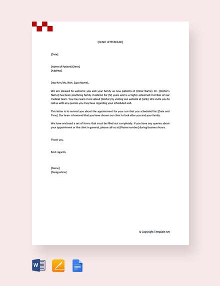 10 Doctor Appointment Letter Templates Doc Pdf