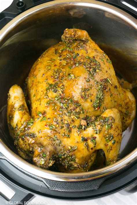 For chicken thighs, cook them on high pressure for 13 minutes. INSTANT POT WHOLE CHICKEN