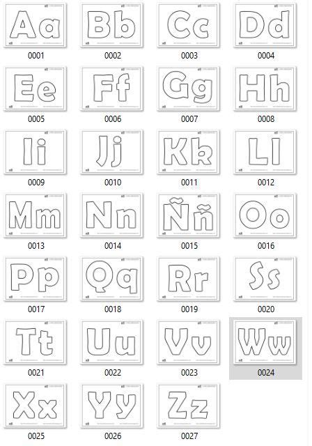 Letras Del Abecedario Mayusculas Y Minusculas A Z Alphabet Templates Alphabet Worksheets