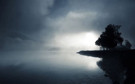 Nature Lake Landscape Reflection Fog Ultrahd 4k Wallpaper