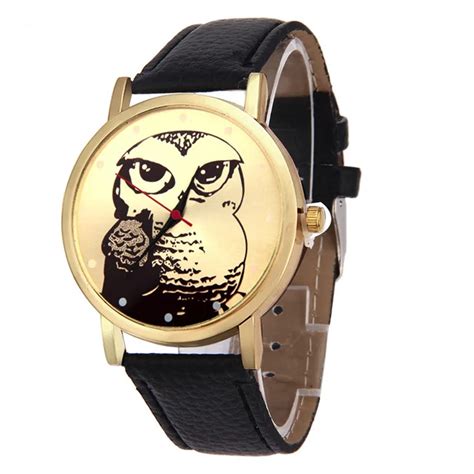 Women Watches Owl Pattern Leather Band Analog Quartz Watch Casualandfashion Ladies Watch 2018