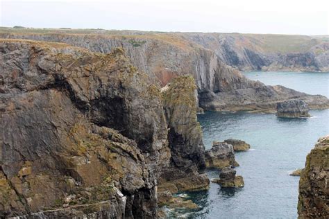 Wales Pembrokeshire Cliffs Stacks