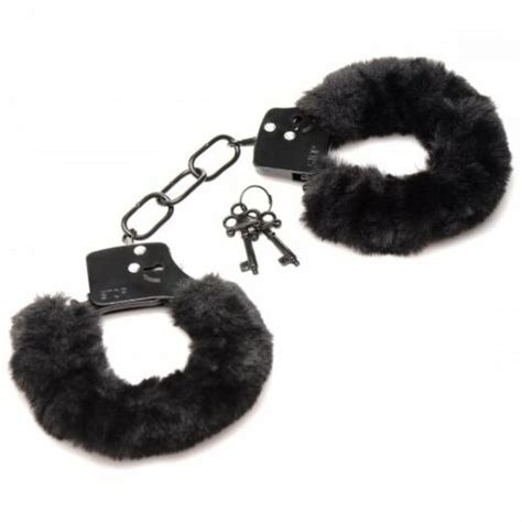 Cuffed In Fur Furry Handcuffs Black Bdsm Bondage Dominant Submissive