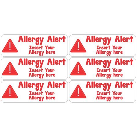 Allergy And Medical Alert Labels Archives Kidico