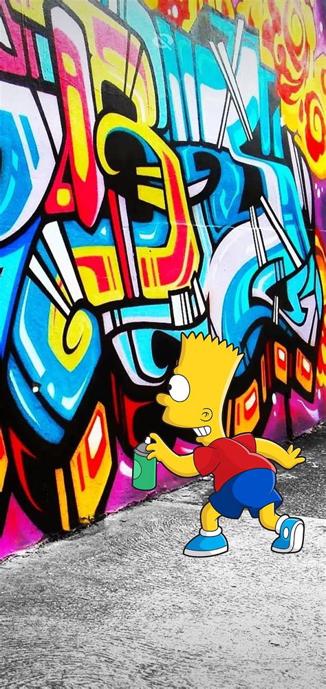 1080p Free Download Bart Cartoon Cores Graffiti Corazones