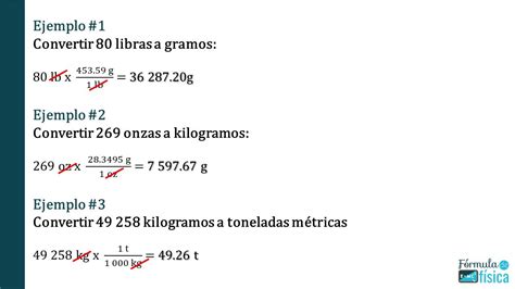 ¿cómo Convertir Unidades De Masa De Un Sistema A Otro Ejemplos Y